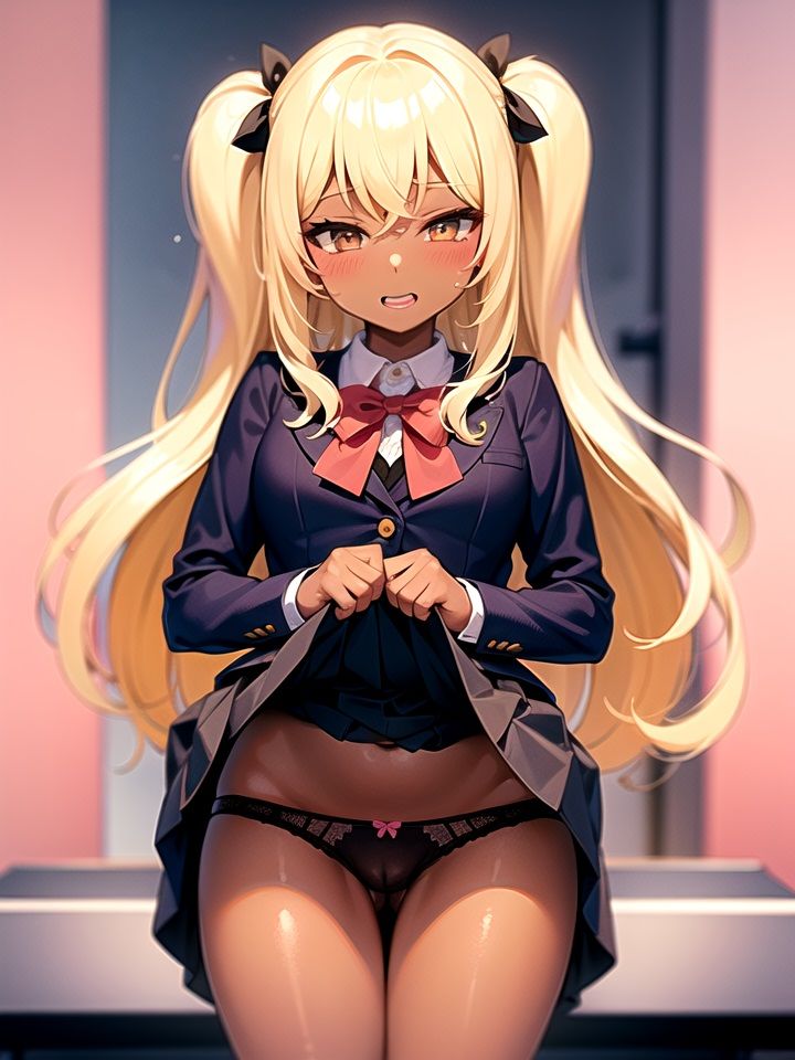 【金髪ギャルビッチ】制服たくし上げ少女 Part2 サンプル10ページ目
