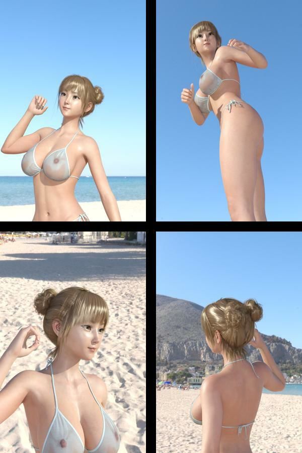 【＋All】『理想の彼女を3DCGで作ります』から生まれたバーチャルアイドル「一ノ瀬廻里（いちのせめぐり）」のグラドル撮影風写真集:Gradol_44 サンプル1ページ目
