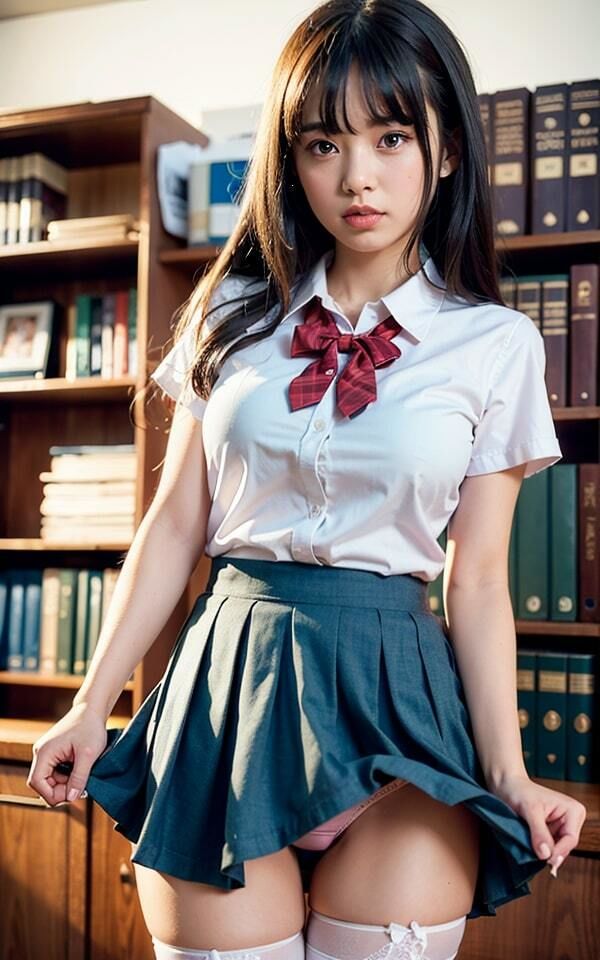 美乳制服女子 サンプル2ページ目