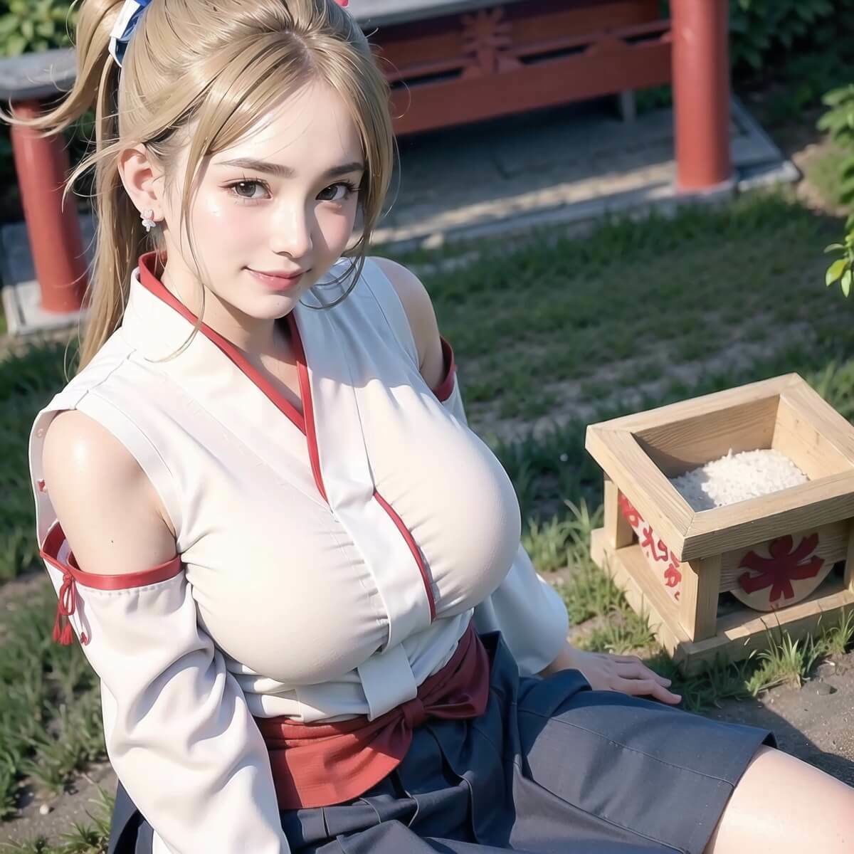 神聖巫女様と中出しエッチ！【豪華215枚収録！！】 サンプル3ページ目