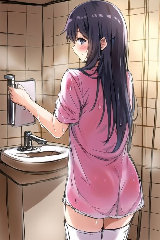 濡れフェチ びしょ濡れになった彼女たち サンプル3ページ目