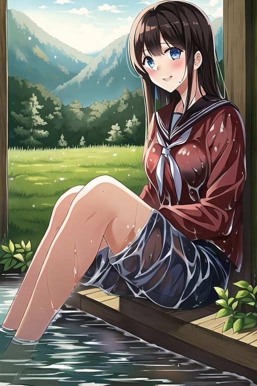 濡れフェチ びしょ濡れになった彼女たち サンプル5ページ目