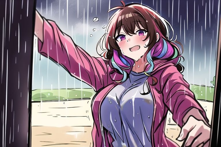 濡れフェチ びしょ濡れになった彼女たち サンプル9ページ目
