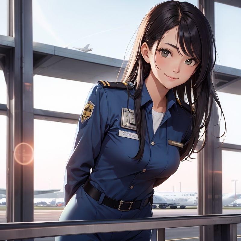 運転後にムラムラしてしまう美人パイロット サンプル1ページ目
