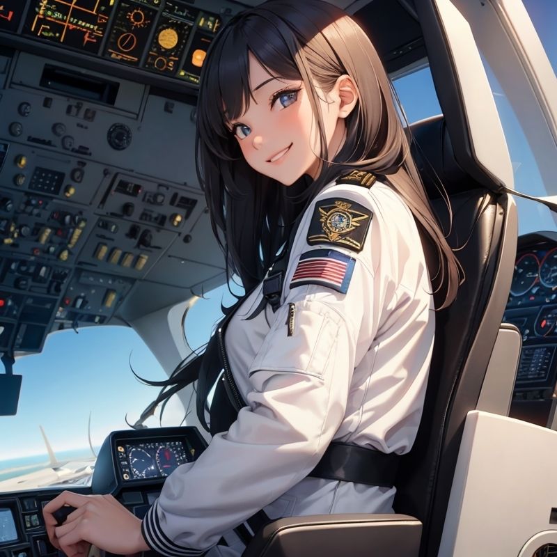 運転後にムラムラしてしまう美人パイロット サンプル2ページ目