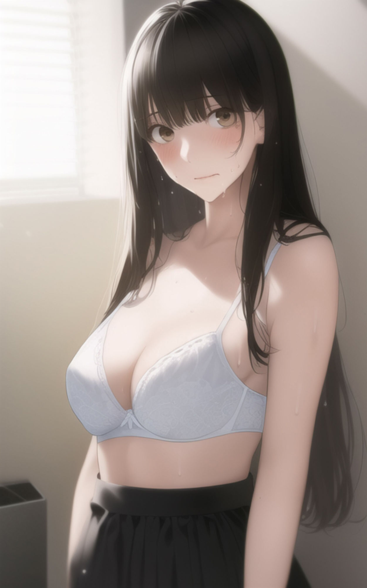 清楚で巨乳な女子校生が汗だくになってしまったので、一緒にお風呂に入リました。 サンプル4ページ目