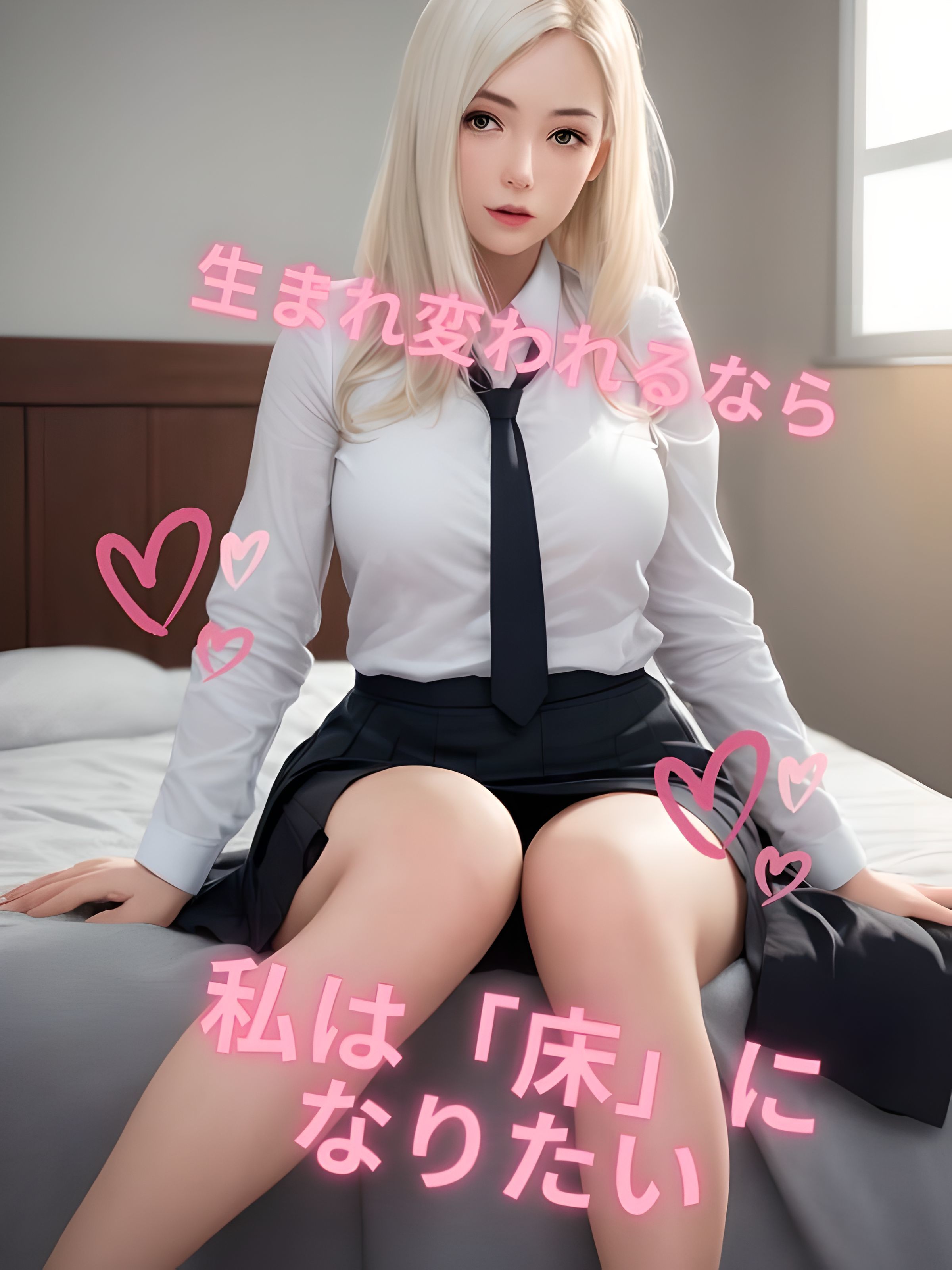 ブロンドのお姉さんと（高画質アップスケール版） サンプル2ページ目
