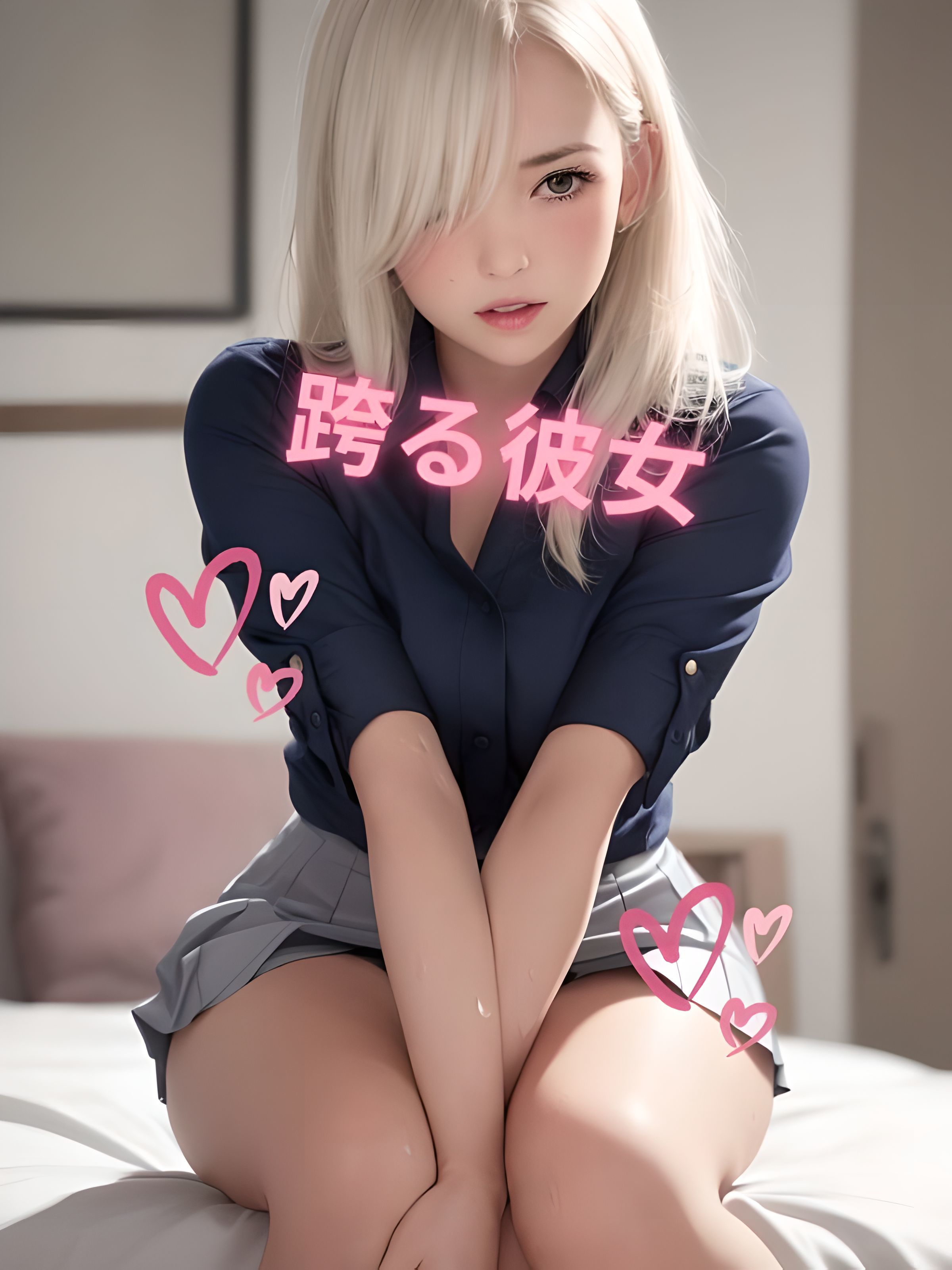 ブロンドのお姉さんと（高画質アップスケール版） サンプル3ページ目