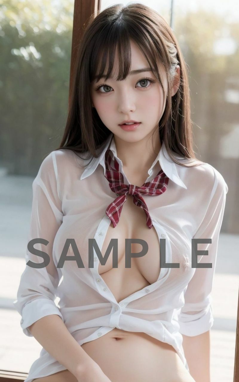 碧眼の美人女子校生 サンプル1ページ目