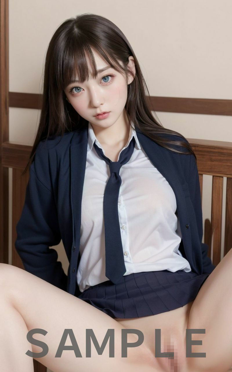 碧眼の美人女子校生 サンプル3ページ目