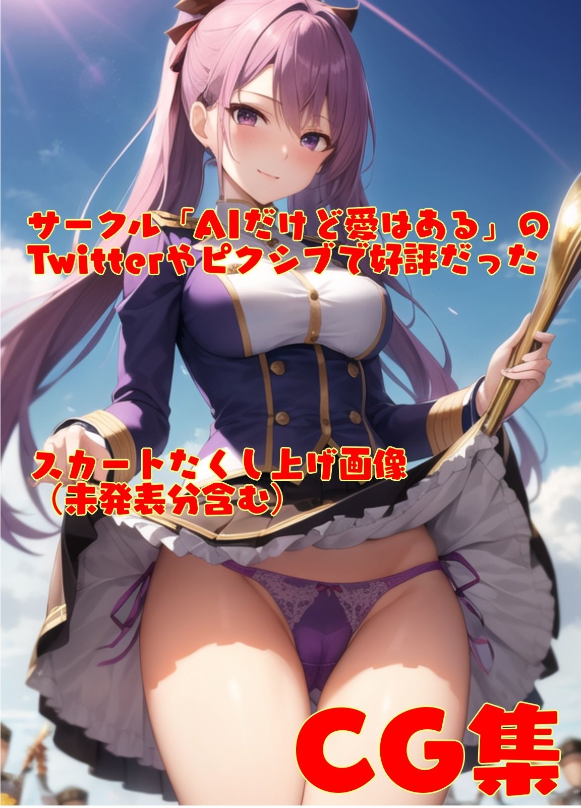 スカートたくし上げパンツ集 サンプル2ページ目