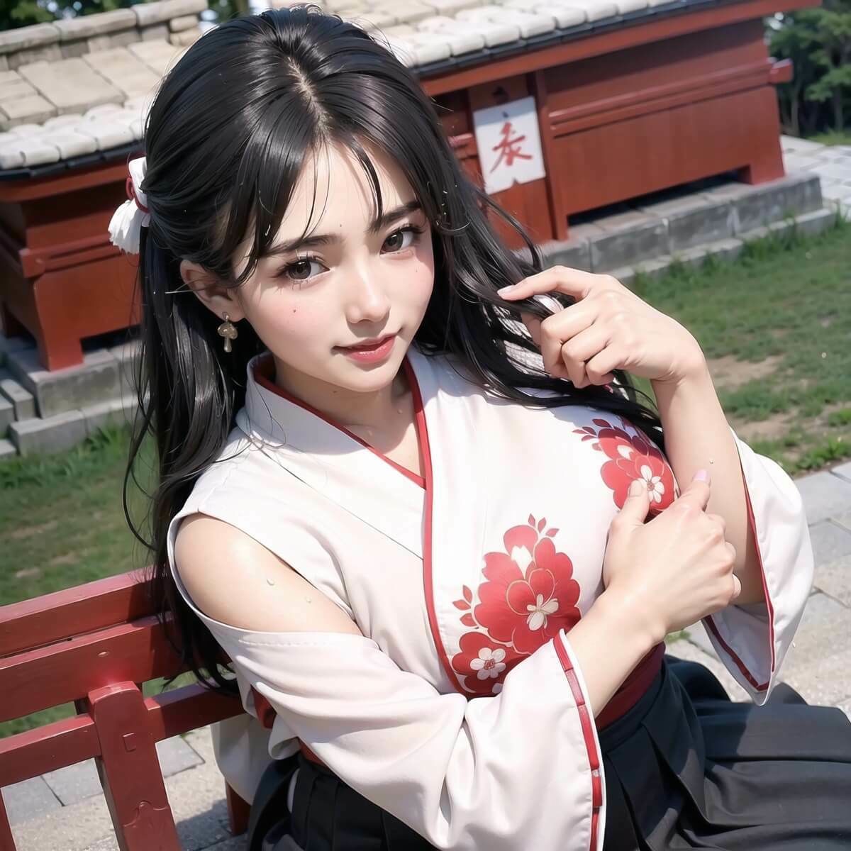 神聖巫女様と中出しエッチ！part2【豪華214枚収録！！】 サンプル3ページ目