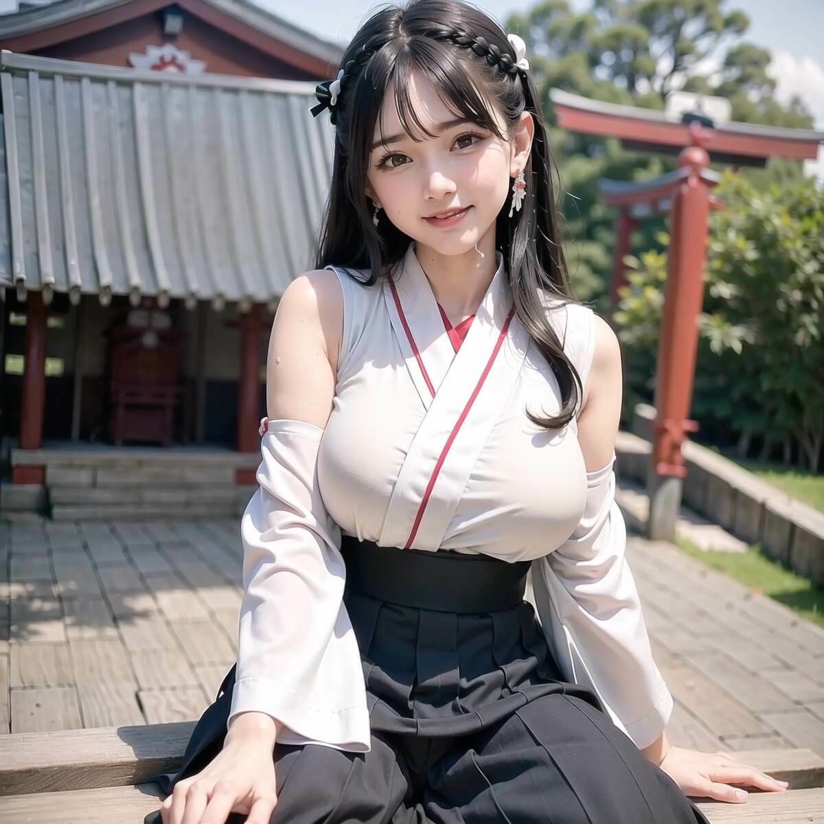 神聖巫女様と中出しエッチ！part2【豪華214枚収録！！】 サンプル5ページ目