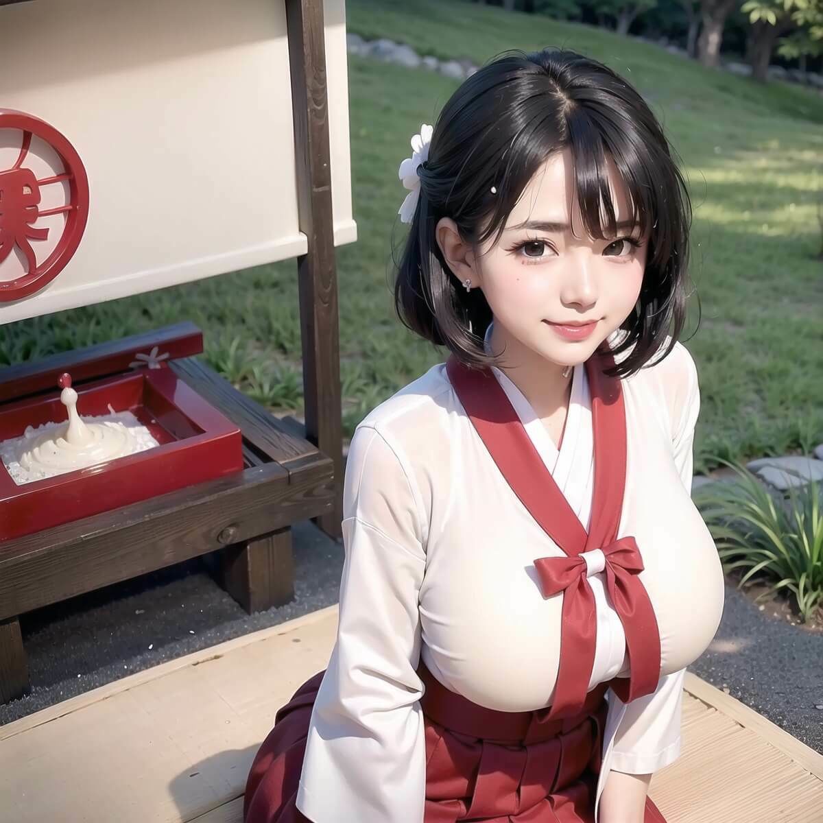 神聖巫女様と中出しエッチ！part2【豪華214枚収録！！】 サンプル7ページ目