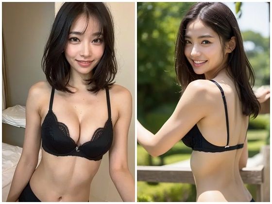 Ai写真集グラビア6美人の黒色下着姿244P:未知の美の官能と魔法 サンプル4ページ目