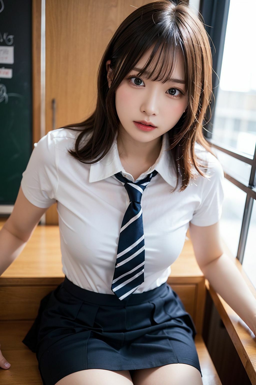 転校したらハーレムだった〜JKだらけの学園生活〜【AIグラビアCG集Vol.05】 サンプル1ページ目