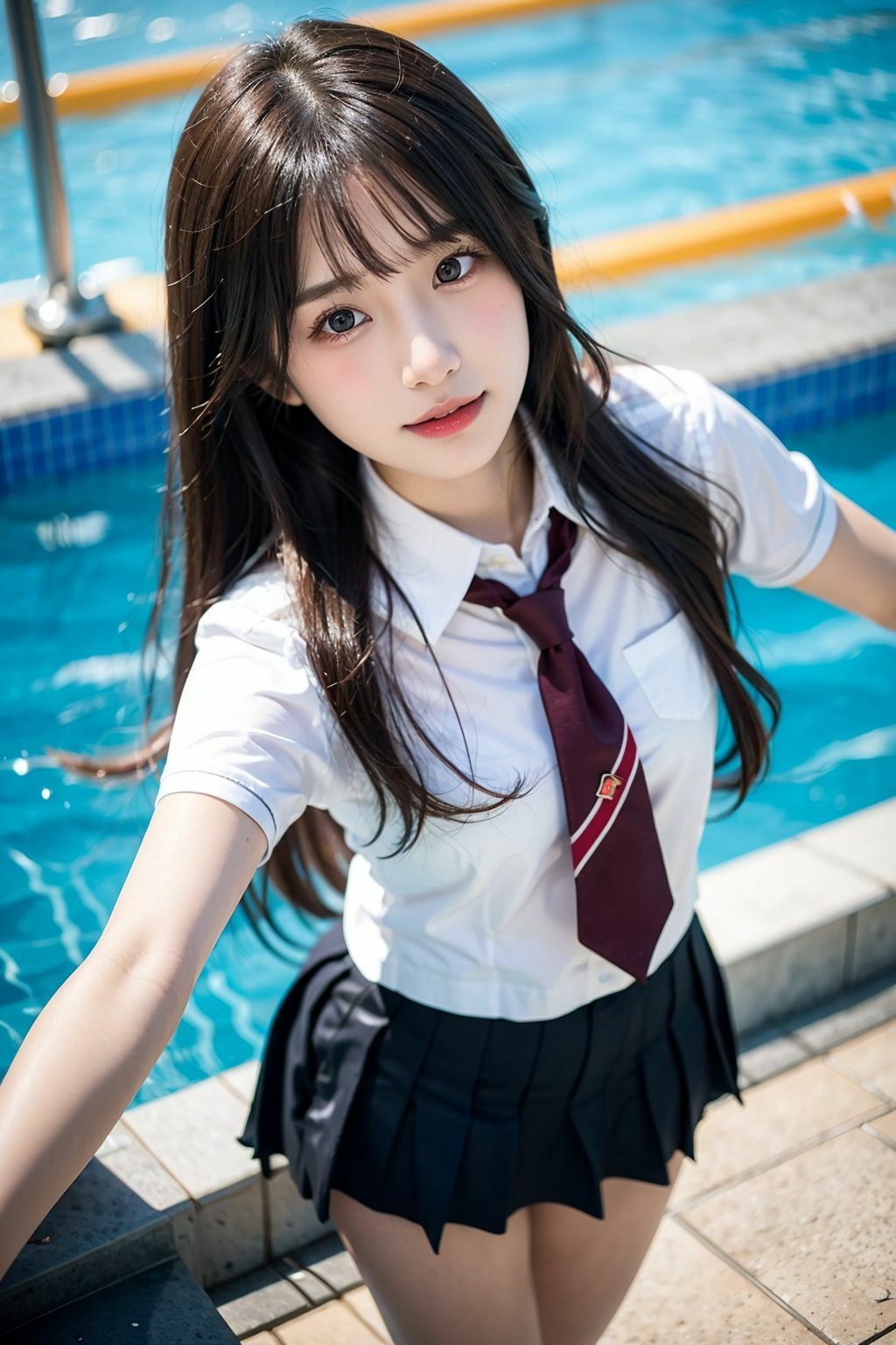 転校したらハーレムだった〜JKだらけの学園生活〜【AIグラビアCG集Vol.05】 サンプル2ページ目
