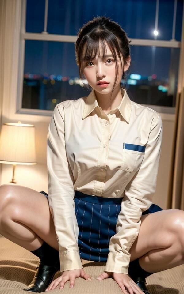 女子校生の騎乗位 初めてのゴム無しSEX サンプル1ページ目