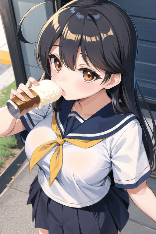 虹かけ誌 艦隊○れくしょん イラスト集1 潮 サンプル9ページ目