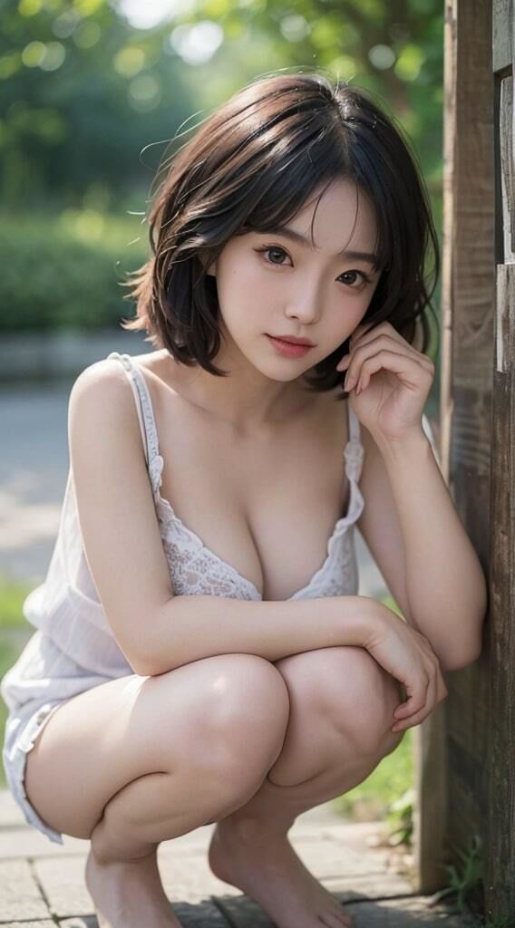座り美人【AI生成】 サンプル10ページ目