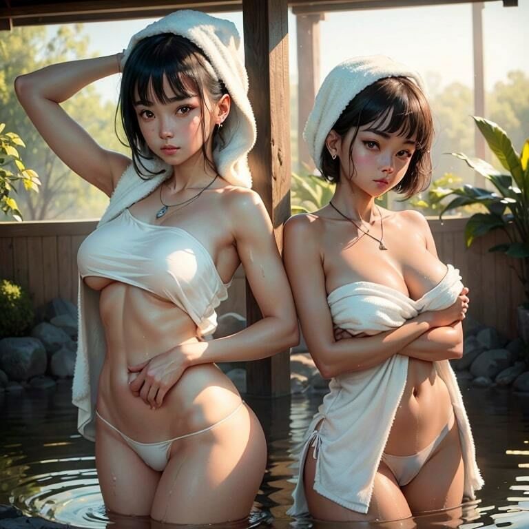湯上がり美人【AI生成】 サンプル3ページ目