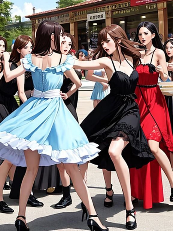 キャットファイト 女の喧嘩 2 サンプル5ページ目