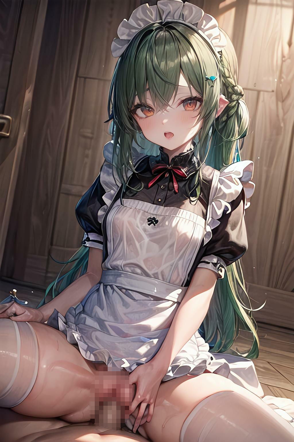 えっちな格好でうろつくメイドにお仕置き→わからせられるのは俺のほう！？ サンプル7ページ目