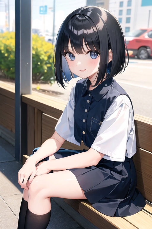 虹かけ誌 ガールズ＆パンツァー イラスト集1 宇津木優季と温泉デート サンプル2ページ目