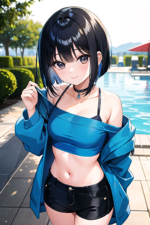 虹かけ誌 ガールズ＆パンツァー イラスト集1 宇津木優季と温泉デート サンプル4ページ目
