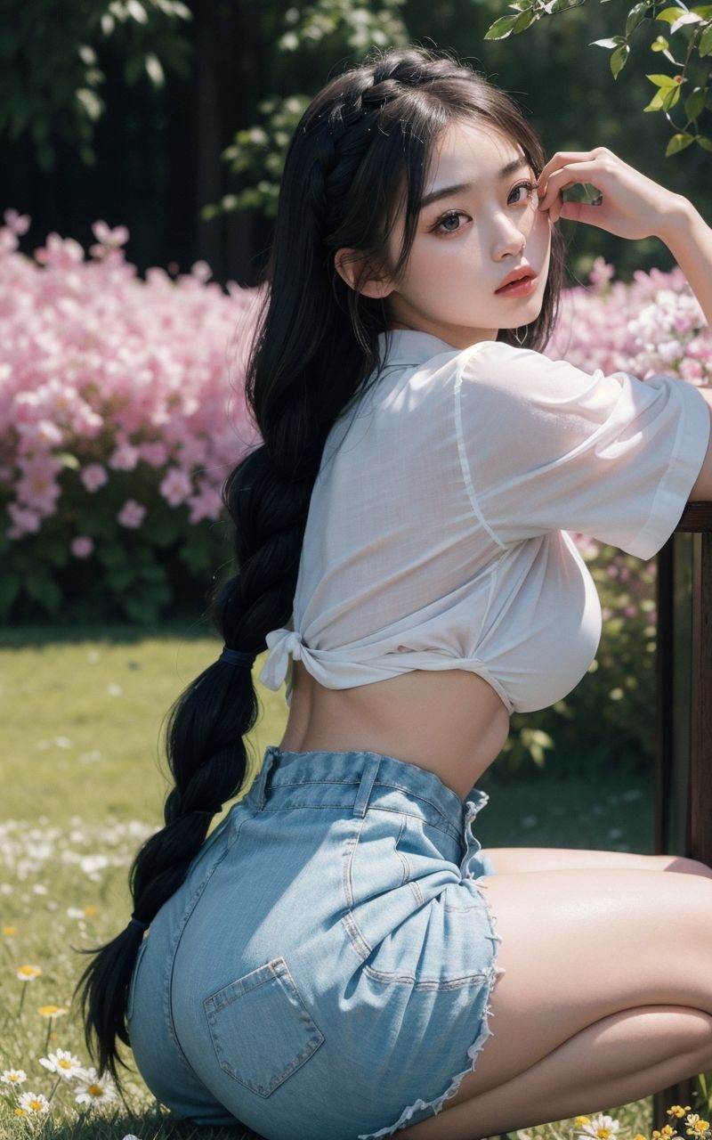 カワイイおねいさん-お花畑で視てみよう- サンプル1ページ目