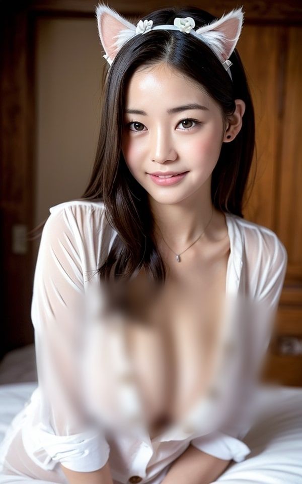 猫耳娘がぬぎました サンプル2ページ目