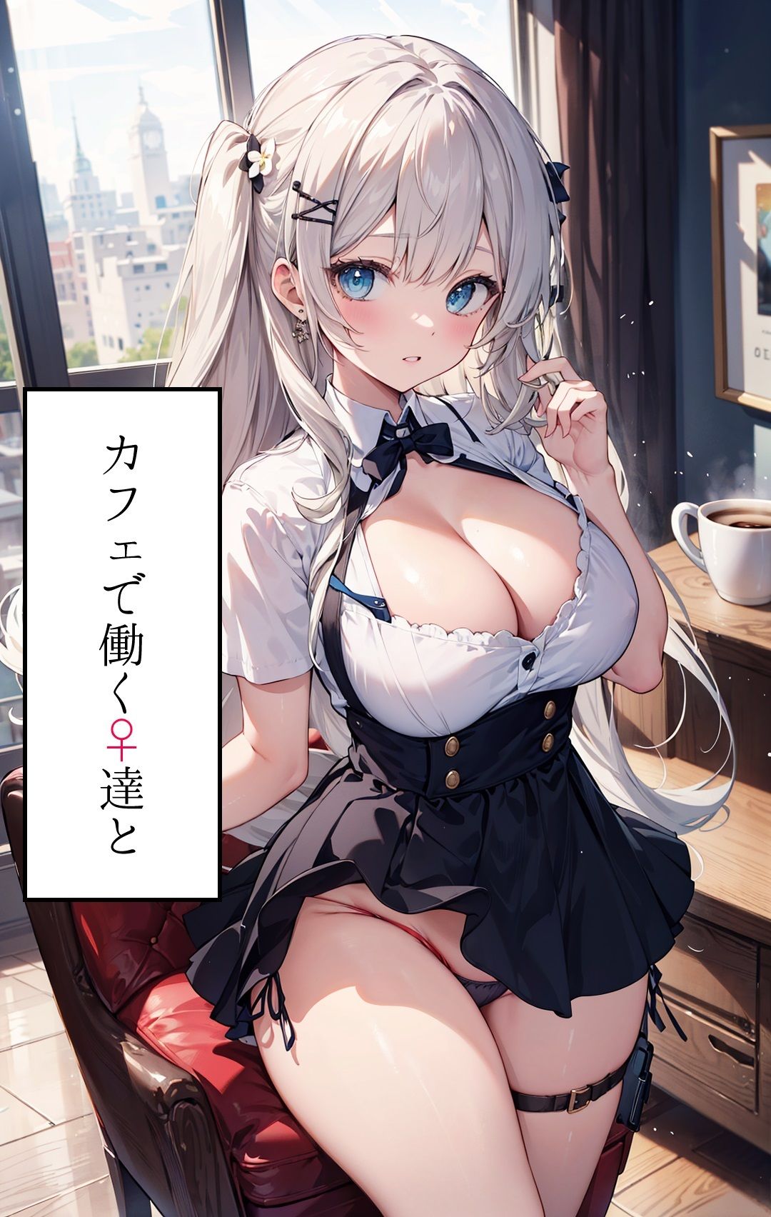 カフェで働く女の子とハメまくり サンプル1ページ目