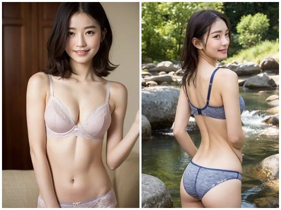 AI写真集グラビア8美人の下着姿300P:美の秘密庭園で下着姿を官能 サンプル10ページ目
