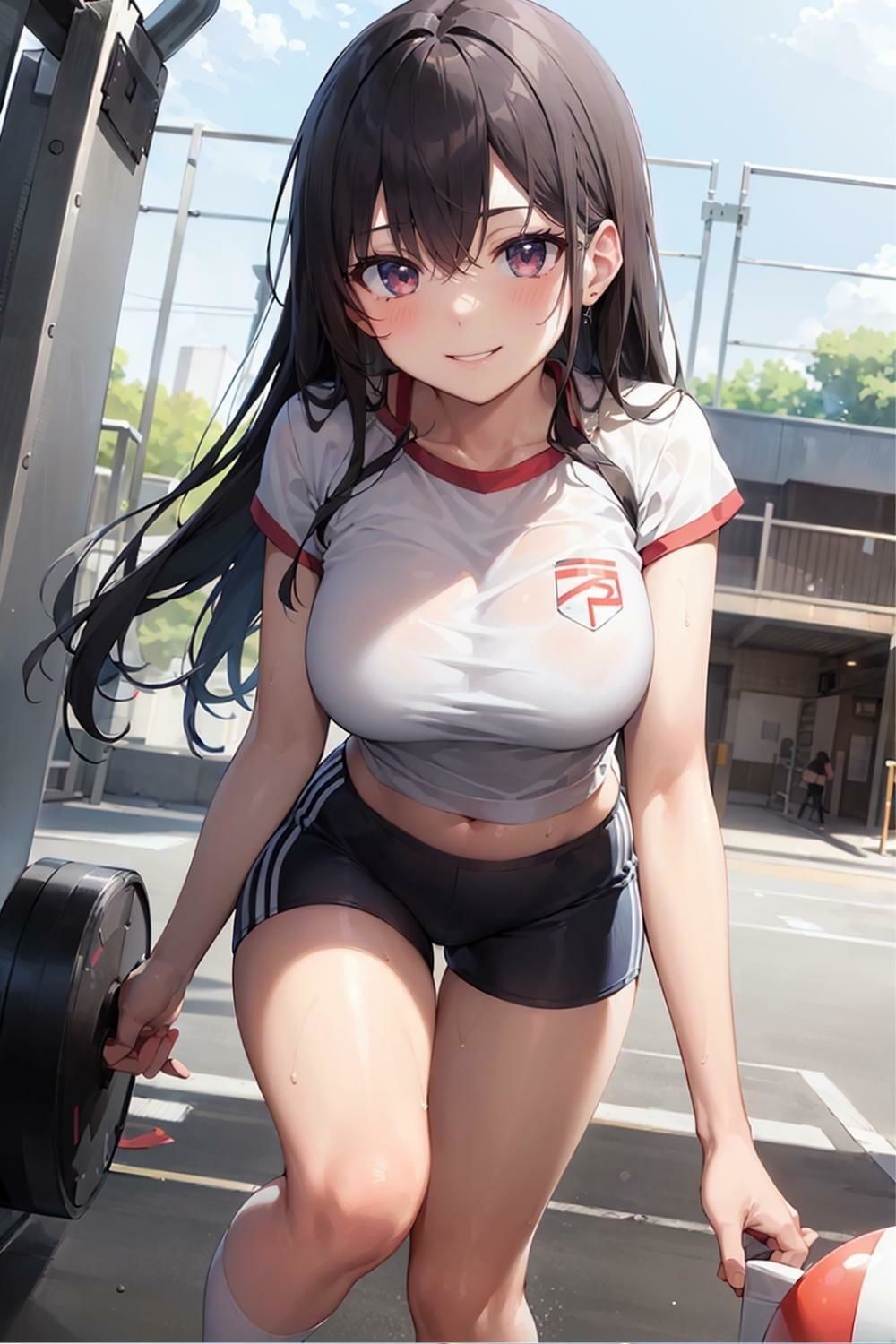 体操服でコスプレ 美香・エミ・なぎさ サンプル4ページ目