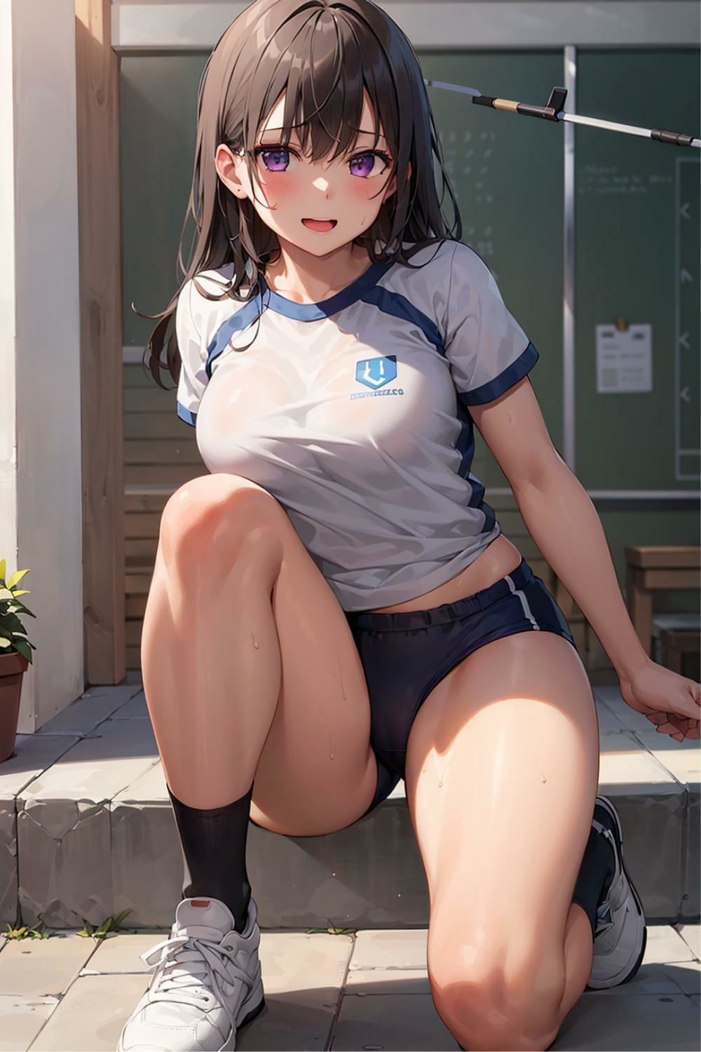 体操服でコスプレ 美香・エミ・なぎさ サンプル6ページ目