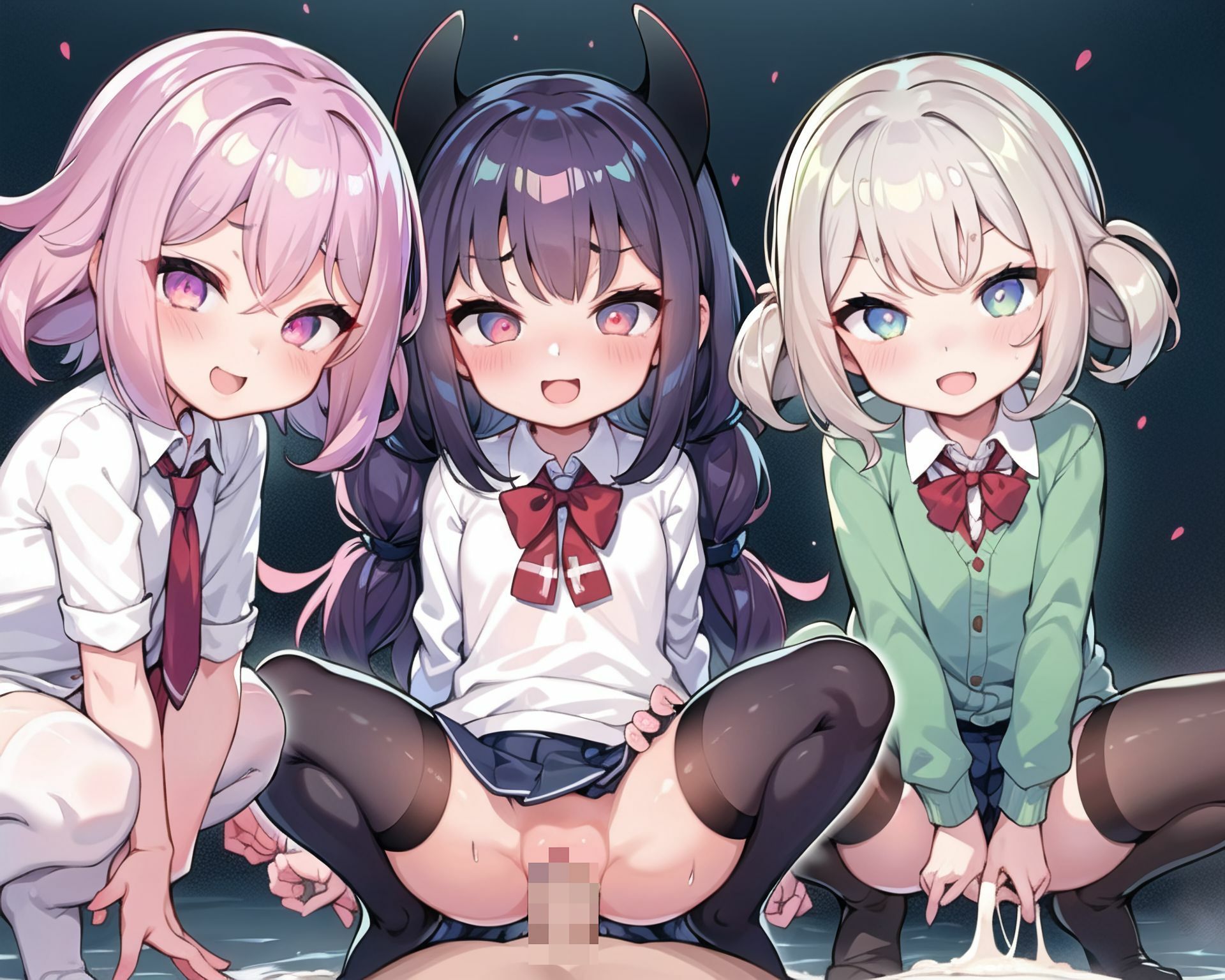 サキュバスxハーレム6_学生服編2 サンプル2ページ目