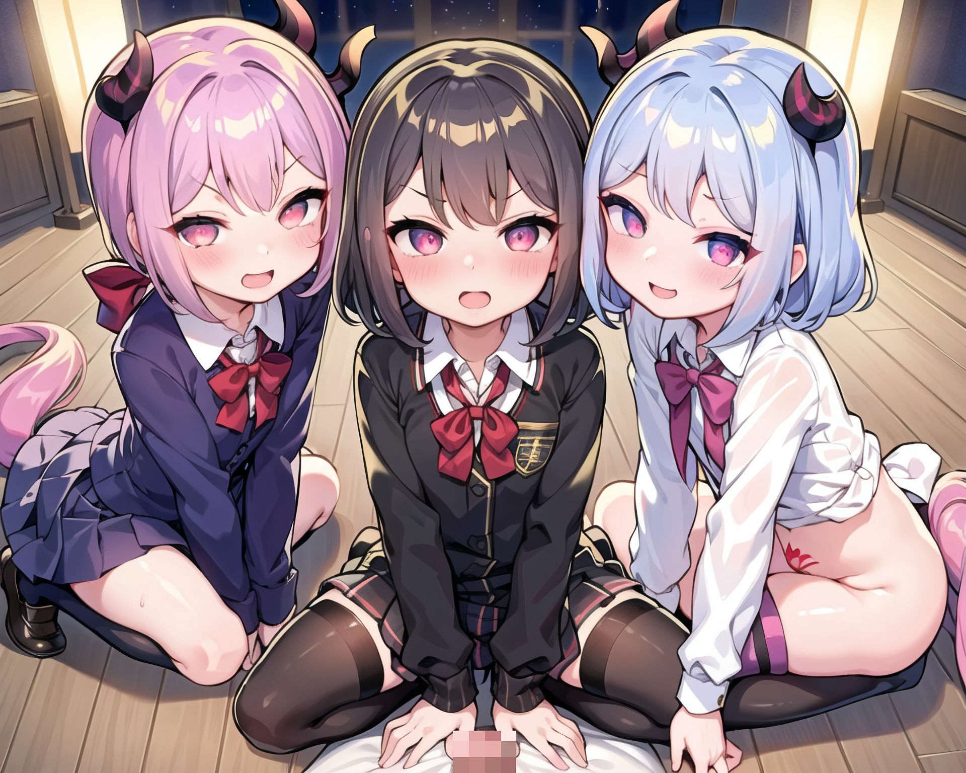 サキュバスxハーレム6_学生服編2 サンプル8ページ目