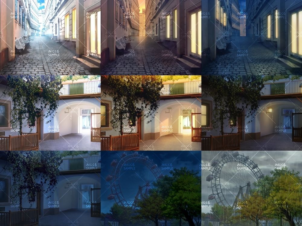 みにくる背景CG素材集『ヨーロッパ風編』part02-秋- サンプル3ページ目