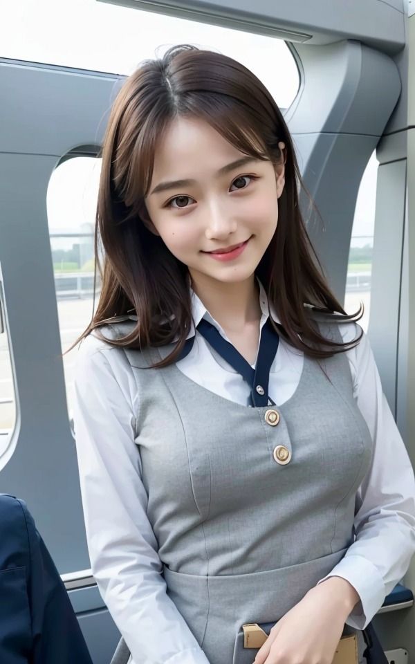 美人CAさんからの誘惑 あなたの好みは誰 制服美女巨乳スチュワーデスと空の旅 サンプル4ページ目