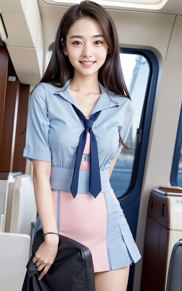 美人CAさんからの誘惑 あなたの好みは誰 制服美女巨乳スチュワーデスと空の旅 サンプル8ページ目