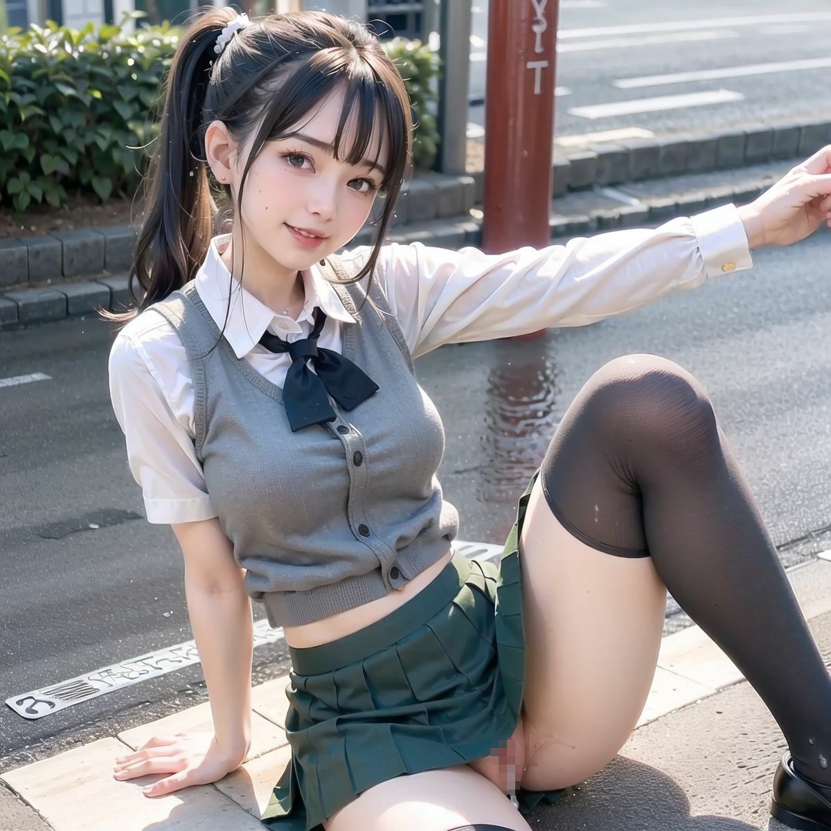 女子校生たちの野外露出記録1 サンプル4ページ目