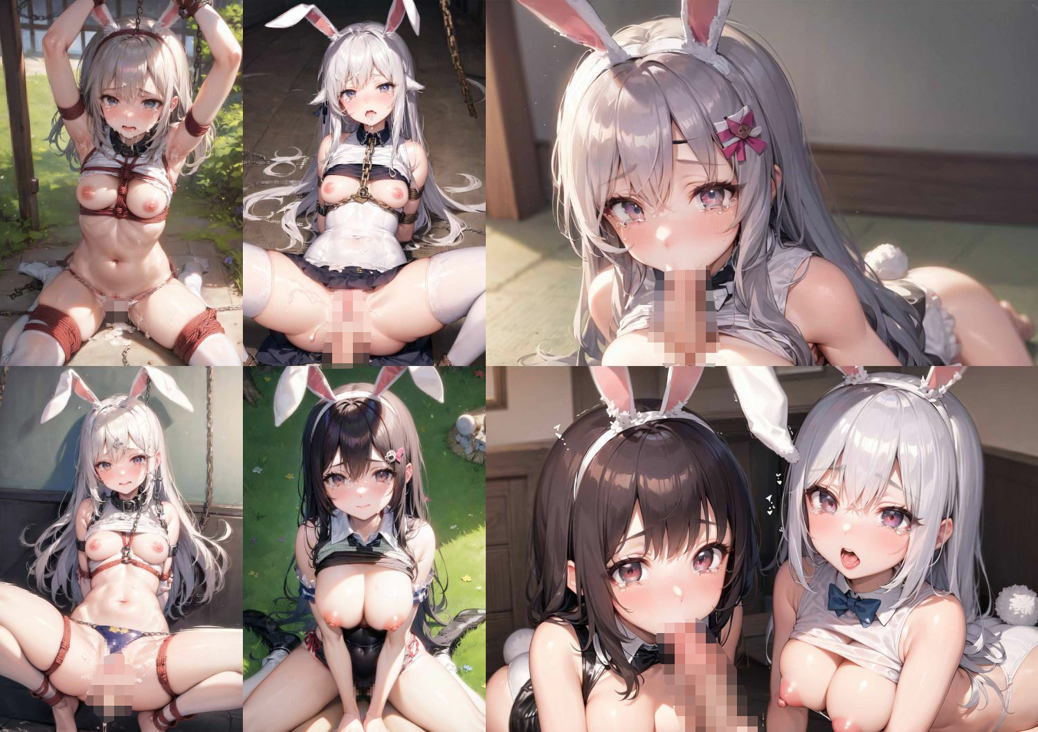 ロリ美少女バニーガールにお仕置き調教SEX サンプル9ページ目