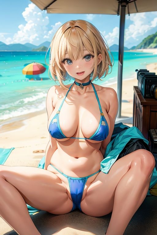 積極的なムチムチ水着女子との秘密の思い出 サンプル4ページ目