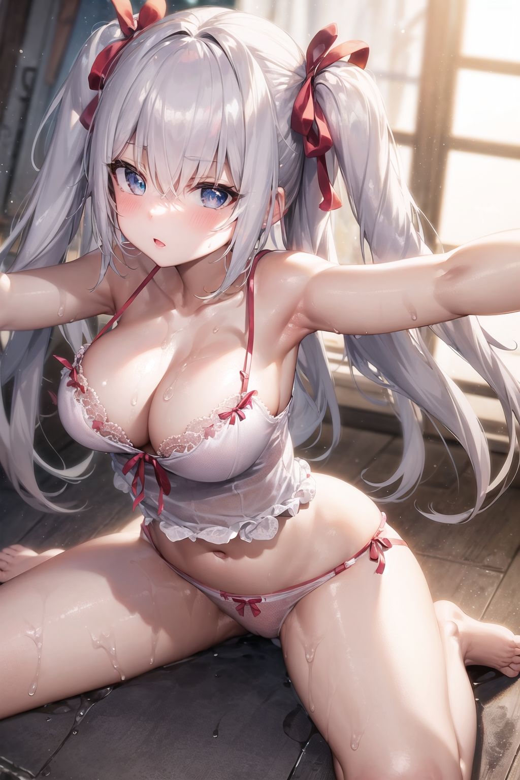 銀髪ちゃんツインテ サンプル5ページ目