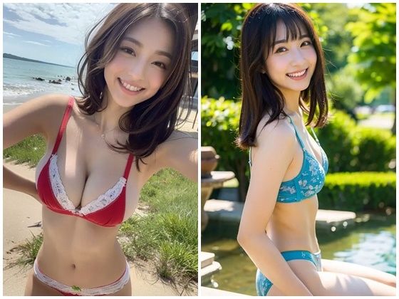 AI写真集グラビア15美人の下着姿300Pデジタルなる官能詩:AIが奏でる誘惑のメロディ サンプル4ページ目