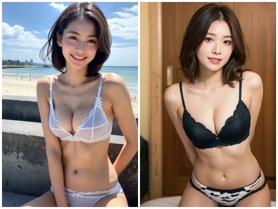 AI写真集グラビア16美人の下着姿300P:愛と美のデジタルシンフォニー サンプル8ページ目