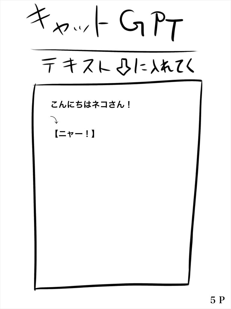 キャットGPT サンプル6ページ目