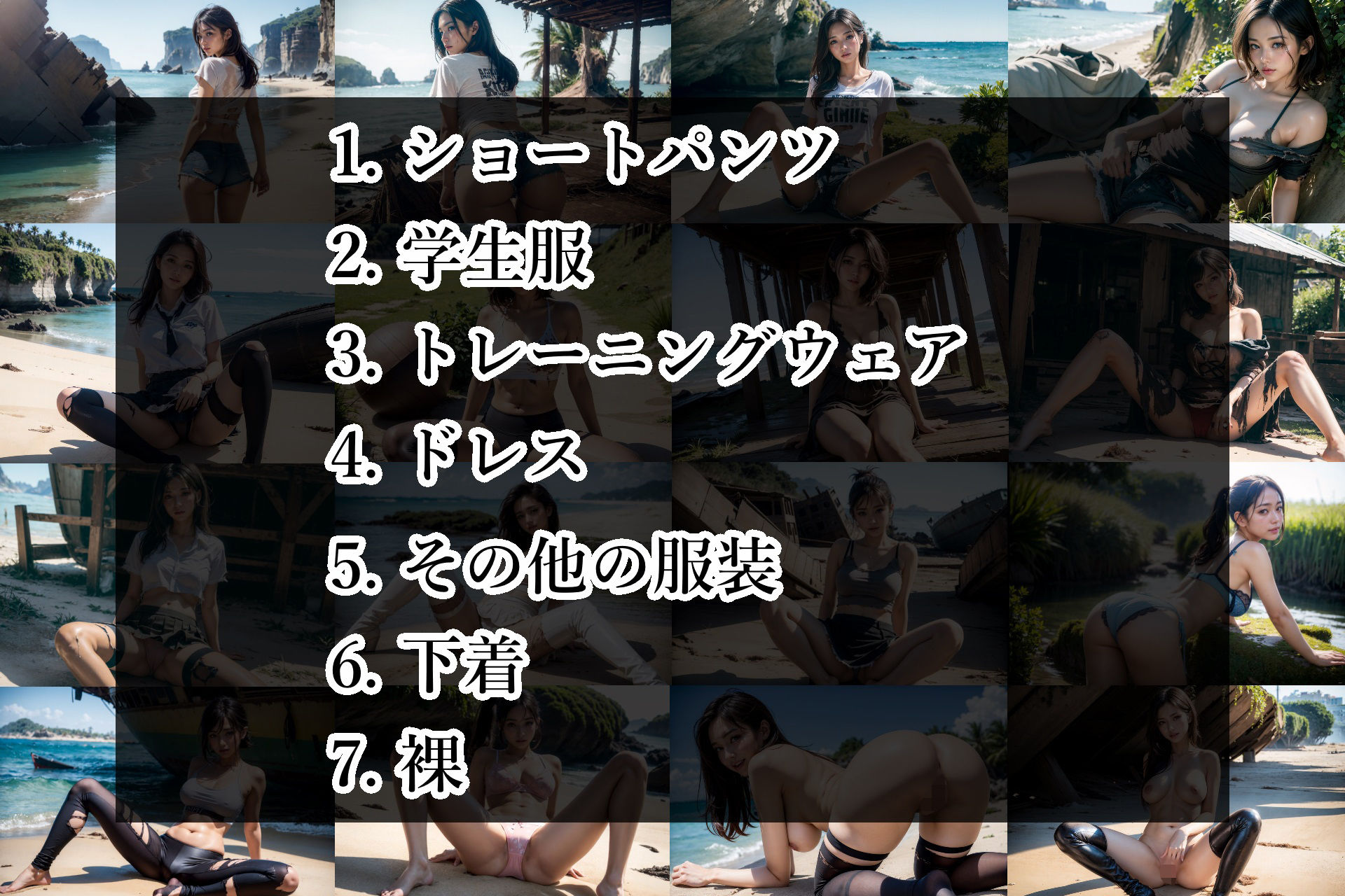 漂流した先は美女だらけの島でした サンプル1ページ目