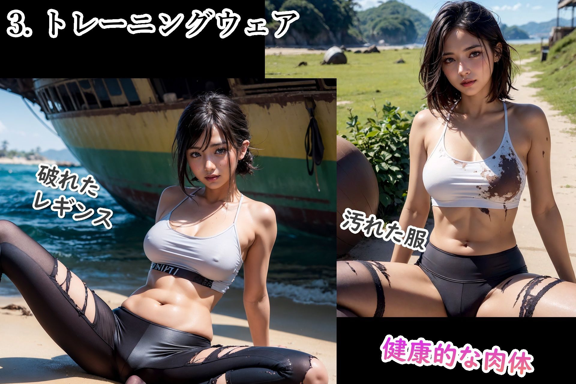 漂流した先は美女だらけの島でした サンプル4ページ目