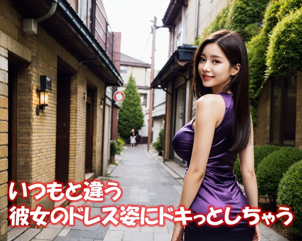 「ドレス美女1」かわいくてセクシーなAI写真集vol.13（全234ページ） サンプル1ページ目